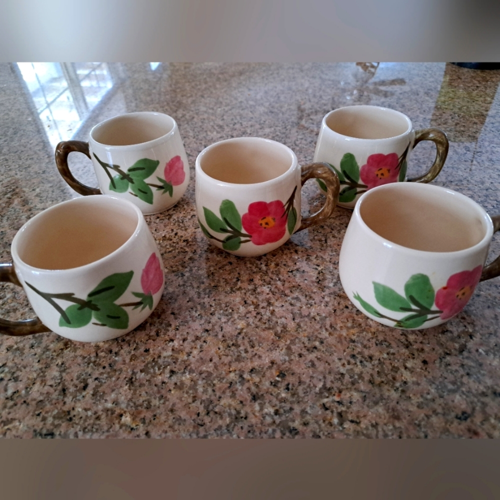 Franciscan Desert Rose teacups